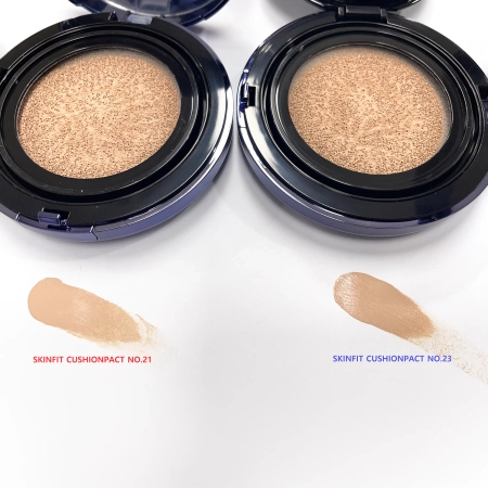 CUSKIN - Clean Up Skinfit Cushion Pact SPF50/PA++++ - Makiažo Pagrindas Pagalvėlėje - No. 21 - 15g+15g