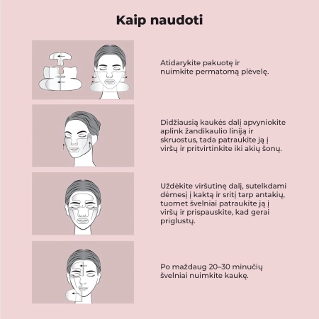 REVCELL - Vita Collagen Full Face Lifting Up Mask - Liftinguojanti Lakštinė Kaukė - 1vnt/19g