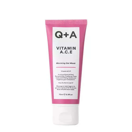 Q+A - Vitamin A.C.E - Warming Gel Mask - Antioksidacinė kaukė su vitaminais A.C.E - 75ml