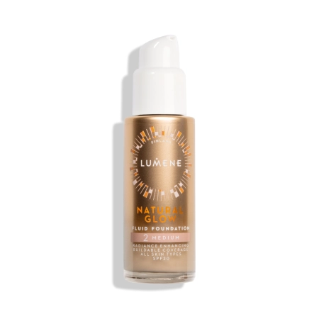 Lumene - Natural Glow Fluid Foundation SPF20 - Makiažo Pagrindas Skaistinantis - 2 Medium - 30ml