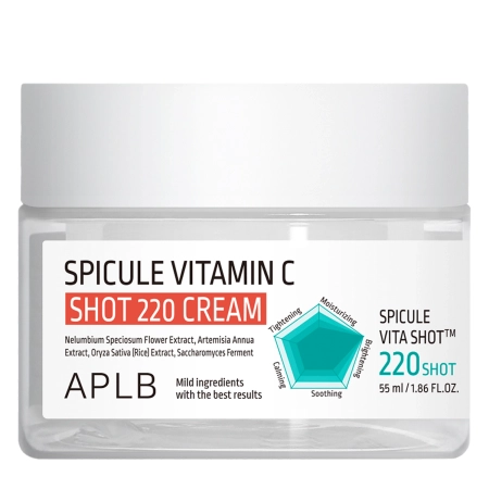 APLB - Spicule Vitamin C Shot 220 Cream - Mikroadatinis Kremas su Vitaminu C - 55ml