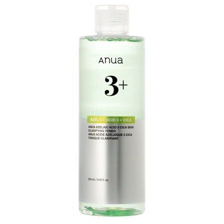 Anua - Azelaic Acid 3 Cica Skin Clarifying Toner - Tonikas Mažinantis Odos Netobulumus - 250ml