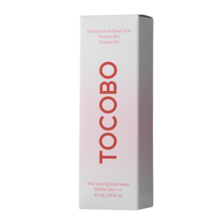 Tocobo - Vita Tone Up Sun Cream SPF50+ PA++++ – Tonuojantis Kremas nuo Saulės – 50 ml