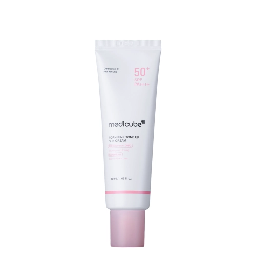 Medicube - PDRN Pink Tone Up Sun Cream SPF50+ PA++++ - Šviesinamasis Apsauginis Kremas nuo Saulės - 50ml