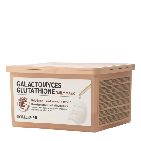 Some By Mi - Galactomyces Glutathione Daily Mask – Lakštinių Kaukių Rinkinys – 350 ml / 30 vnt.