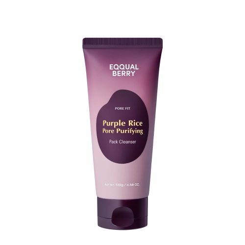 EQQUALBERRY - Purple Rice Pore Purifying Pack Cleanser - Valomasis Veido Prausiklis - 130g