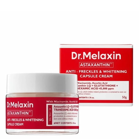 Dr.Melaxin - Astaxanthin Anti-Freckles and Whitening Capsule Cream - Šviesinantis Jauninantis Kremas su Astaksantinu - 50g