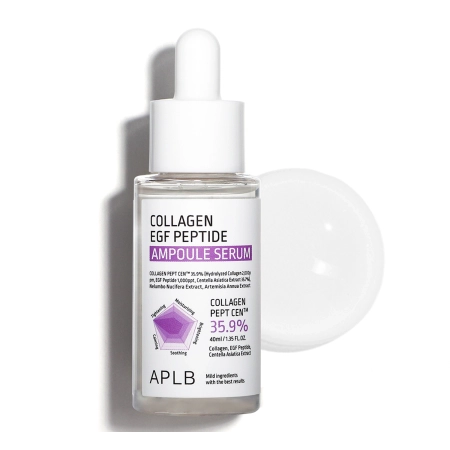 APLB - Collagen EGF Peptide Ampoule Serum - Drėkinamasis ir Stangrinamasis Veido Serumas - 40ml