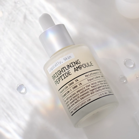 Logically, Skin - Brightuning Peptide Ampoule – Šviesinamoji Veido Ampulė su Peptidais – 30 g