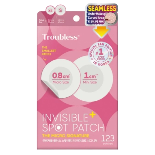 Troubless - Invisible Spot Patch Plus The Micro Signature - Preciziniai Pleistrai nuo Spuogų - 123vnt.