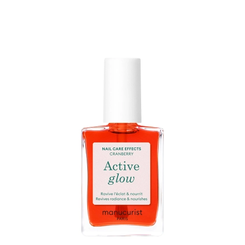 Manucurist - Active - Active Glow - Puoselėjamasis Nagų Lakas 2in1 - Cranberry - 15ml