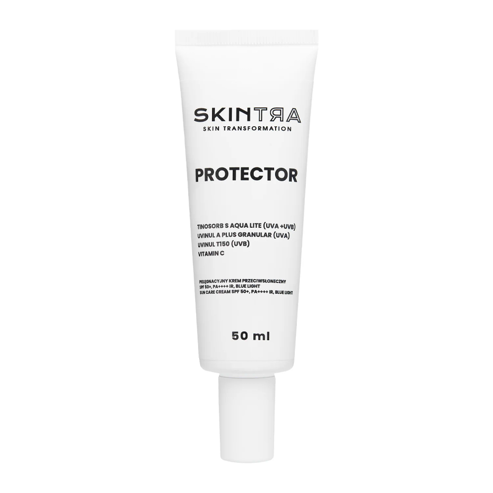 SkinTra - Protector - Apsauginis Priežiūrinis Kremas nuo Saulės SPF 50+/PA++++, IR, BLUE LIGHT - 50ml
