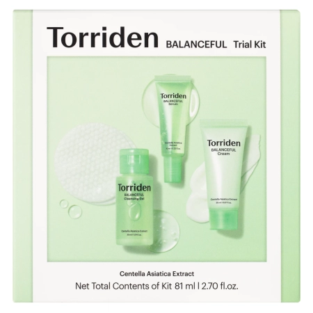 Torriden - Balanceful Trial Kit - Balansuojančių Veido Priežiūros Priemonių Rinkinys - 30ml+10ml+20ml+6vnt