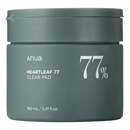 Anua - Heartleaf 77% Clear Pad - Raminamieji Padeliai su Širdžialapės Stimburės Ekstraktu - 70vnt