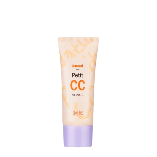 Holika Holika - Natural Petit CC - Lengvas Tonizuojantis CC Kremas Šiltame Smėlio Atspalvyje - 30ml