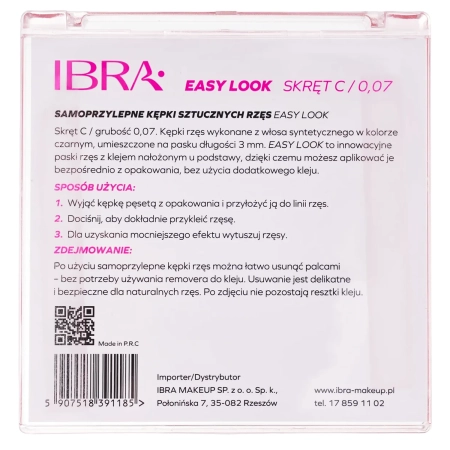 Ibra Makeup - Lipnūs Blakstienų Kuokšteliai - Easy Look - 3mm