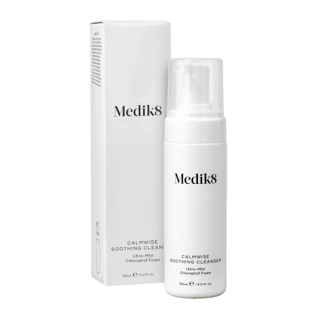 Medik8 - Calmwise Soothing Cleanser - Ultra-Mild - Chlorophyll Foam - Švelnios Valomosios Putos Jautriai, Kapiliarinei Odai - 150ml