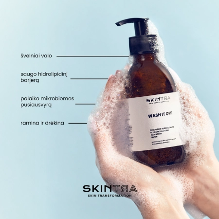 SkinTra - Wash It Off - Gliukozidinis Valomasis Gelis - 200ml