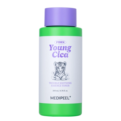 Medi-Peel - Young Cica PDRN Trouble Soothing Essence Toner - Raminamoji Tonizuojanti Esencija su Azijinės Centelės Ekstraktu - 200ml