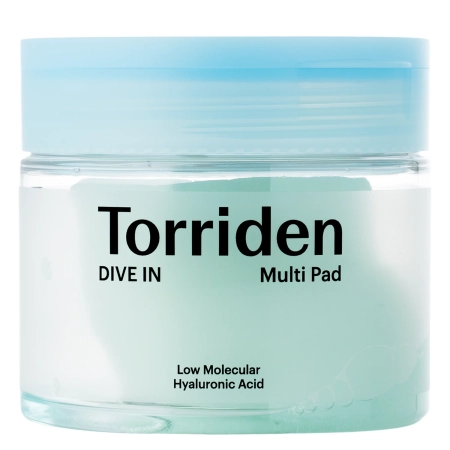 Torriden - Dive-In - Low Molecule Hyaluronic Acid Multi Pad - Drėkinamieji Veido Diskeliai - 80 vnt
