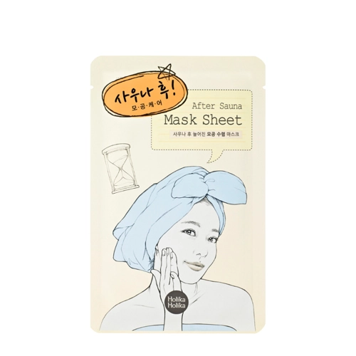 Holika Holika - After Mask Sheet - After Sauna - Intensyviai Drėkinanti Lakštinė Kaukė - 30g