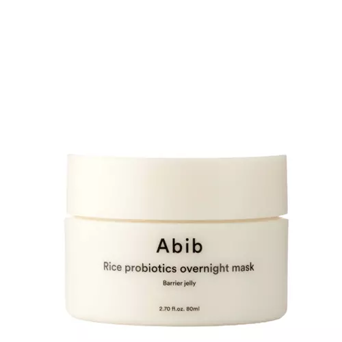 Abib - Rice Probiotics Overnight Mask Barrier Jelly - Naktinė Kaukė su Ryžių Probiotikais - 80ml