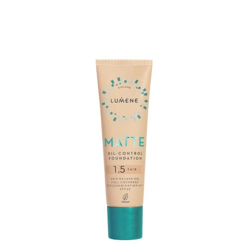 Lumene - Matte Oil Control Foundation SPF 20 - Matuojantis Makiažo Pagrindas - 1,5 Fair - 30ml