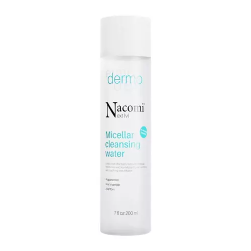 Nacomi - Next Level - Micellar Cleansing Water - Micelinis Skystis Sausai ir Jautriai Odai - 200 ml
