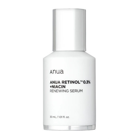 Anua - Nano Retinol 0,3% + Niacin Renewing Serum - Glotninamasis ir Šviesinantis Serumas su Retinoliu - 30ml