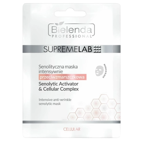 Bielenda Professional - Supremelab - Cellular - Senolitinė Intensyviai nuo Raukšlių Kaukė - 1vnt