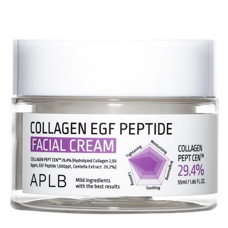 APLB - Collagen EGF Peptide Facial Cream - Drėkinantis ir Stangrinantis Veido Kremas - 55ml