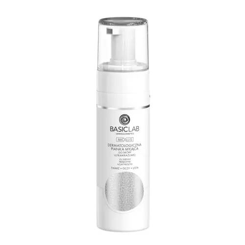 BasicLab - Micellis - Dermatologinės Prausimosi Putos Itin Jautriai Odai - 150ml