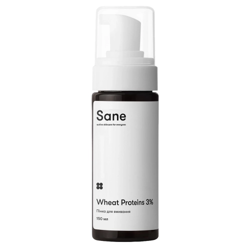 Sane - Cleansing Foam With Wheat Proteins 3% - Veido Prausimosi Putos su Kviečių Baltymais 3% - 150ml