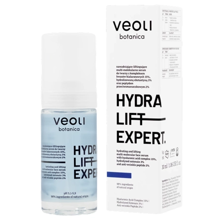 Veoli Botanica - HYDRA LIFT EXPERT - Drėkinantis ir Stangrinantis multimolekulinis Veido Serumas - 30ml