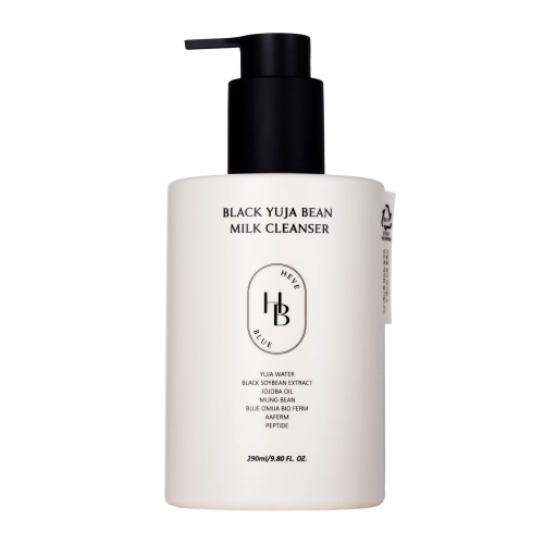 HEVEBLUE - Black Yuja Bean Milk Cleanser - Valomoji Veido Emulsija - 290ml