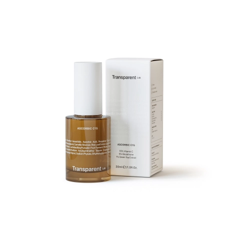 Transparent Lab - Ascorbic C15 - Skaistinantis nuo Senėjimo Serumas - 30ml