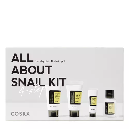 COSRX - All About Snail Kit 4-Step - Veido Priežiūros Rinkinys su Sraigių Gleivėmis