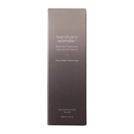 Haruharu Wonder - Black Rice Hyaluronic Anti-Wrinkle Serum – Veido Serumas nuo Raukšlių su Ryžių Ekstraktu – 50 ml