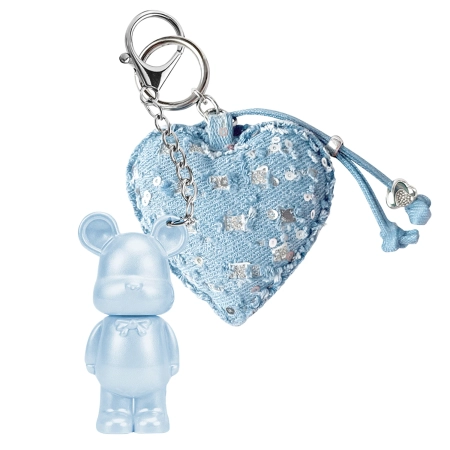 LOVRO - Denim Sugar Teddy Shimmer Lipgloss - Lūpų Blizgis su Švytinčiomis Dalelėmis - 01 Heart Drop - 1,4g