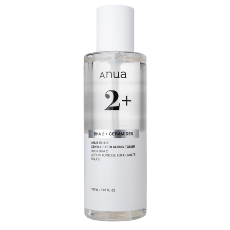 Anua - BHA 2% Gentle Exfoliating Toner - Šveičiamasis Veido Tonikas su Rūgštimis - 150ml
