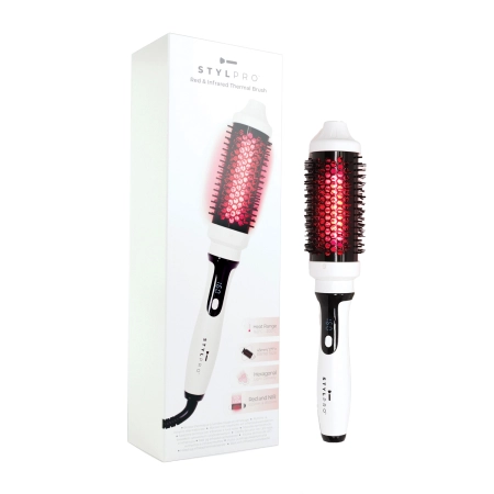 Stylpro - Red & Infrared Thermal Brush - Terminis Plaukų Formavimo Šepetys