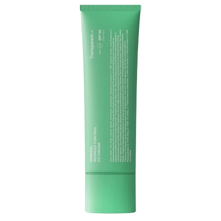 Transparent Lab – Mineral Redness Control CC Cream – Spalvą Koreguojantis SPF 50 Kremas Mažinantis Paraudimus – 45 ml
