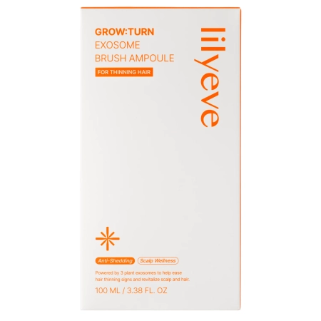 lilyeve - Grow:Turn Exosome Brush Ampoule - Stiprinamoji Ampulė Plaukams ir Galvos Odai - 100ml