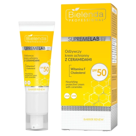 Bielenda Professional - Supremelab - Barrier Renew - Maitinamasis Apsauginis Kremas su Keramidais SPF 50 - 40ml
