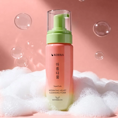 KORIKA - SuperFruits Hydrating Velvet Cleansing Foam - Drėkinamosios Veido Prausimosi Putos - 150ml