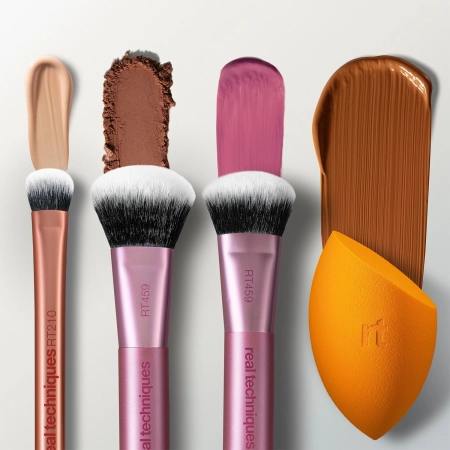 Real Techniques - Best Of Blends 3 Piece Set - Teptukų ir Kempinėlės Makiažui Rinkinys