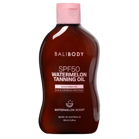 Bali Body - Watermelon Tanning Oil SPF50 - Įdegio Aliejus su Arbūzų Ekstraktu - 100ml