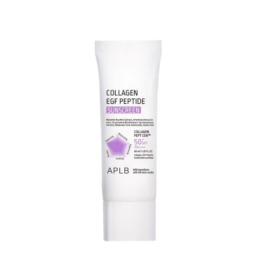 APLB - Collagen EGF Peptide Sunscreen SPF50+ PA++++ - Drėkinamasis Veido Kremas su Filtru - 40ml