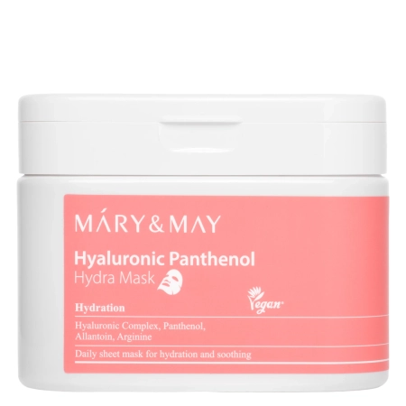 Mary&May - Hyaluronic Panthenol Hydra Mask - Drėkinančių Veido Kaukių Rinkinys - 30vnt.