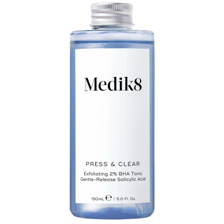 Medik8 - Press&Clear Exfoliating 2% BHA Toner - Šveičiamasis Tonikas su Salicilo Rūgštimi - 150ml - Refill